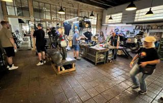 People talk about motorcycles