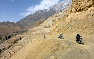 Along-the-slope-by-motorcycle-in-Nepal